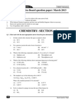 HSC Chemistry I Board Paper 2013