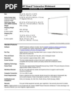 Specsheet SMART Board™ Interactive Whiteboard