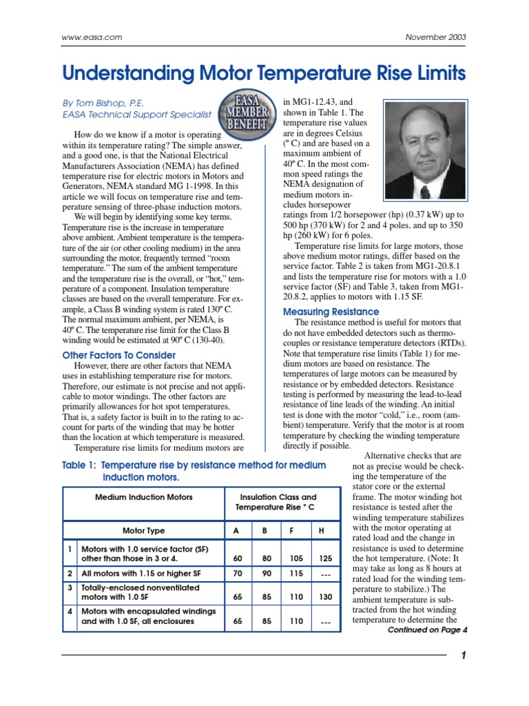 Motor Temperature Rise Guidelines | PDF | Electric Motor | Celsius