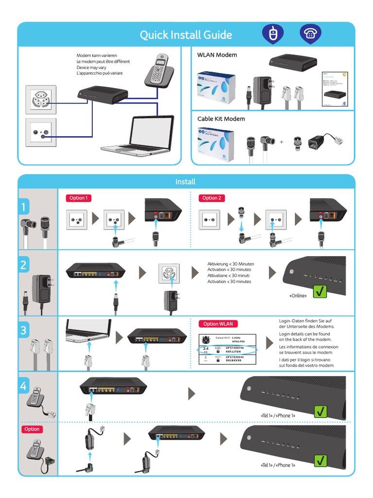 Upc Internet Phone Quick Guide | PDF