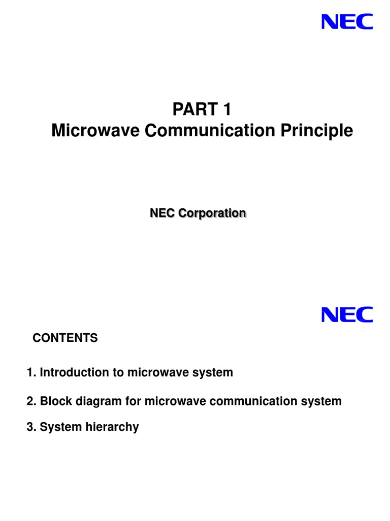 Microwave Communication Principles Overview | PDF | Radio Propagation ...