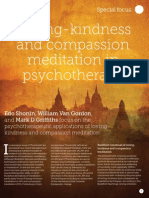 loving Kindness and Compassion Meditation in Psychotherapy