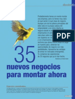 Dossier Emprendedores - 35 Nuevos Negocios para Montar Ahora