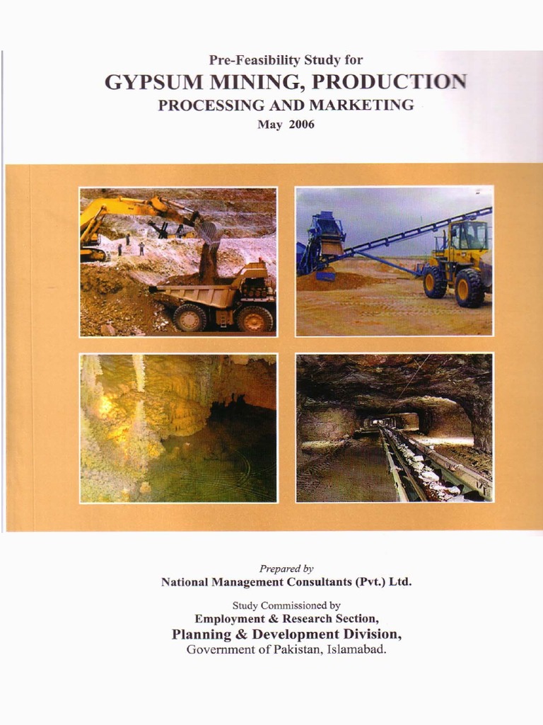 Gypsum Mining, Production, Processing and Marketing Drywall Gypsum