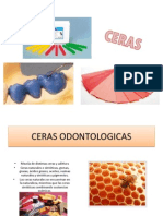 Ceras odontológicas: clasificación, propiedades y usos