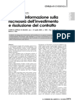 Omessa Informazione Rischiosità (Corr. Mer., 2009)