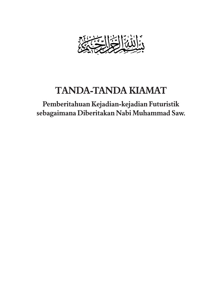 Tanda Tanda Kiamat By Harun Yahya