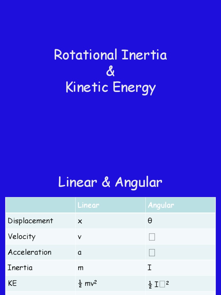 Understanding Rotational Inertia & Kinetic Energy | PDF | Science ...