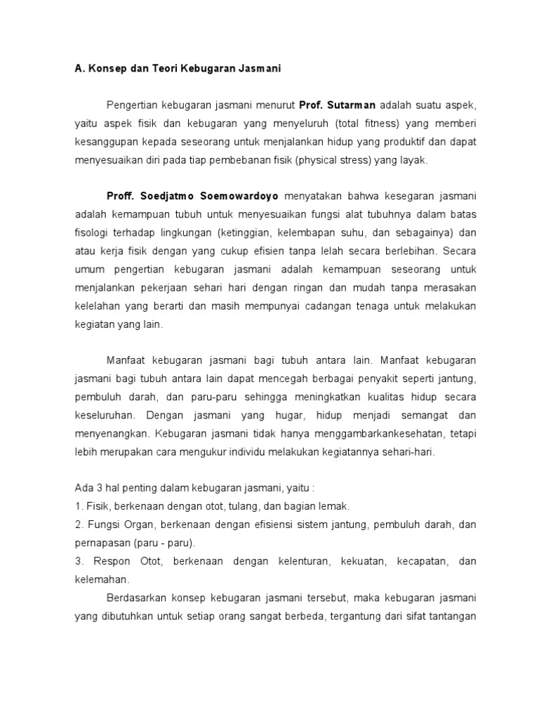 Kebugaran Jasmani Pdf