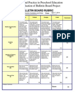 Bulletin Board Rubric cd258 Evaluation For The Professor