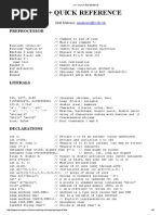 C++ Quick Reference