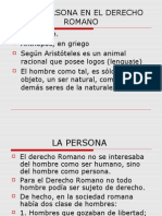 Derecho Romano.ii. La Persona.