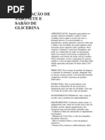 Fabricação de Sabonete e Sabão de Glicerina