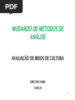 Avaliação de Meio de Cultura - Dirce Yano