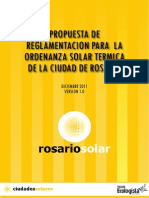 Propuesta de Reglamentcion La Ordenanza Solar Termica de Rosario