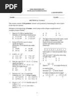 KERTAS 1 SAINS TINGKATAN 4