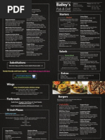 Download Baileys Pub  Grill Menu by Baileys Pub  Grill SN220590164 doc pdf