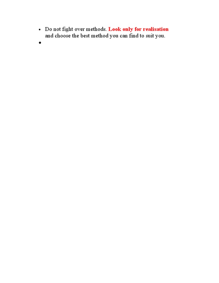 Realisation | PDF | Self-Improvement