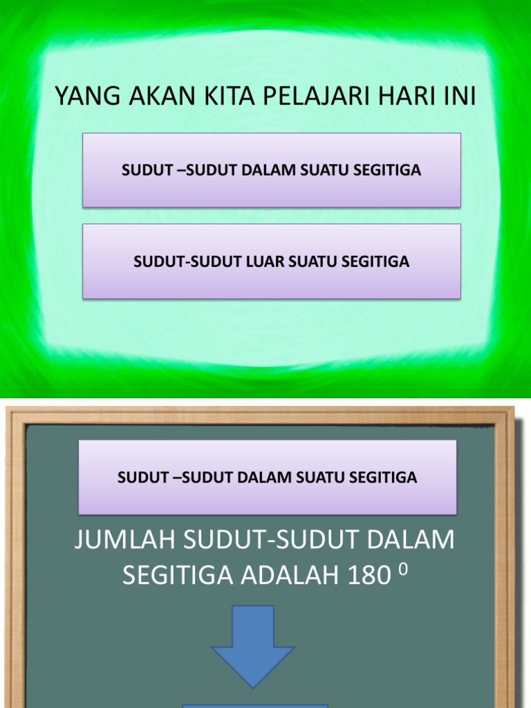 Sudut Dalam Dan Sudut Luar Segitiga