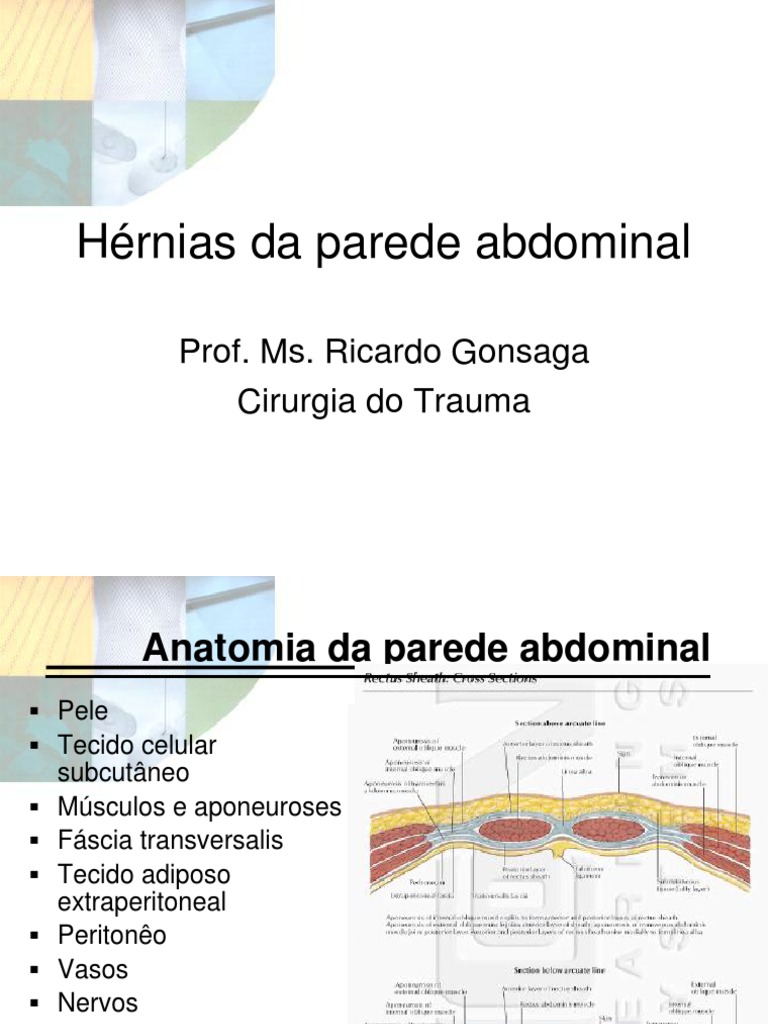 Hernia Parede Abdominal | PDF | Doenças e distúrbios | Especialidades ...