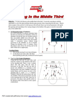 Objective: To Train Your Players in The Middle Third of The Field. To Provide Your Players With The
