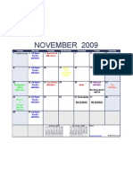 November 09 Activities