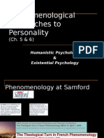 Phenomenological Approaches To Personality - 2009