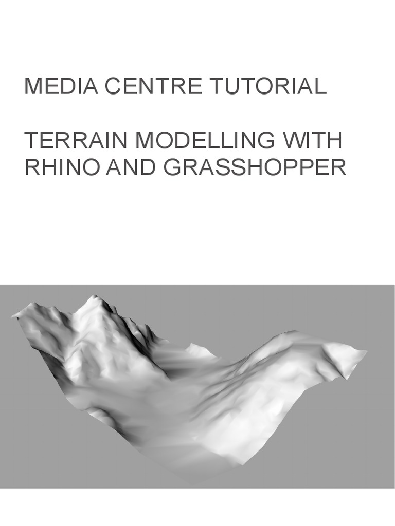 Terrain Modeling in Rhino & Grasshopper | PDF | Rendering (Computer ...
