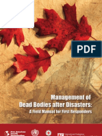 Management of Dead Bodies After Disasters: A Field Manual For First Responders