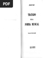 Julio Bas - Tratado de La Forma Musical (Español) | PDF