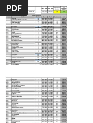 Construction Schedule