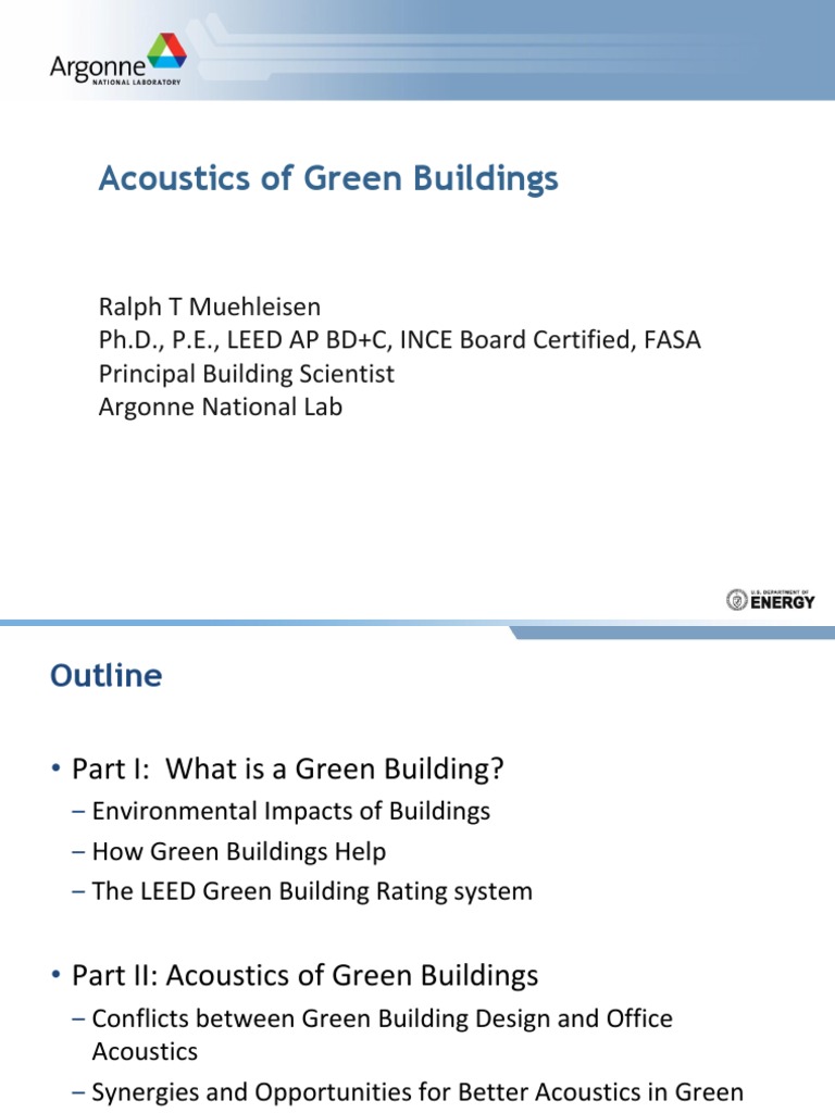 View of Acoustics of Green Buildings | Download Free PDF | Leadership In Energy ...