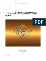 Download Royal Tea - Complete Marketing Plan for Tea by Dinesh G Mhatre SN22063801 doc pdf