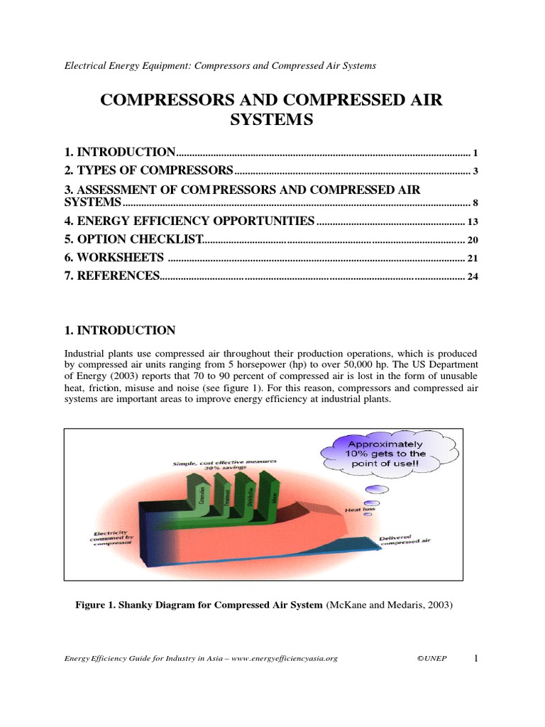 Compressors and Compressed Air Systems | PDF