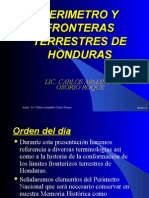Perimetro y Fronteras Terrestres de Honduras