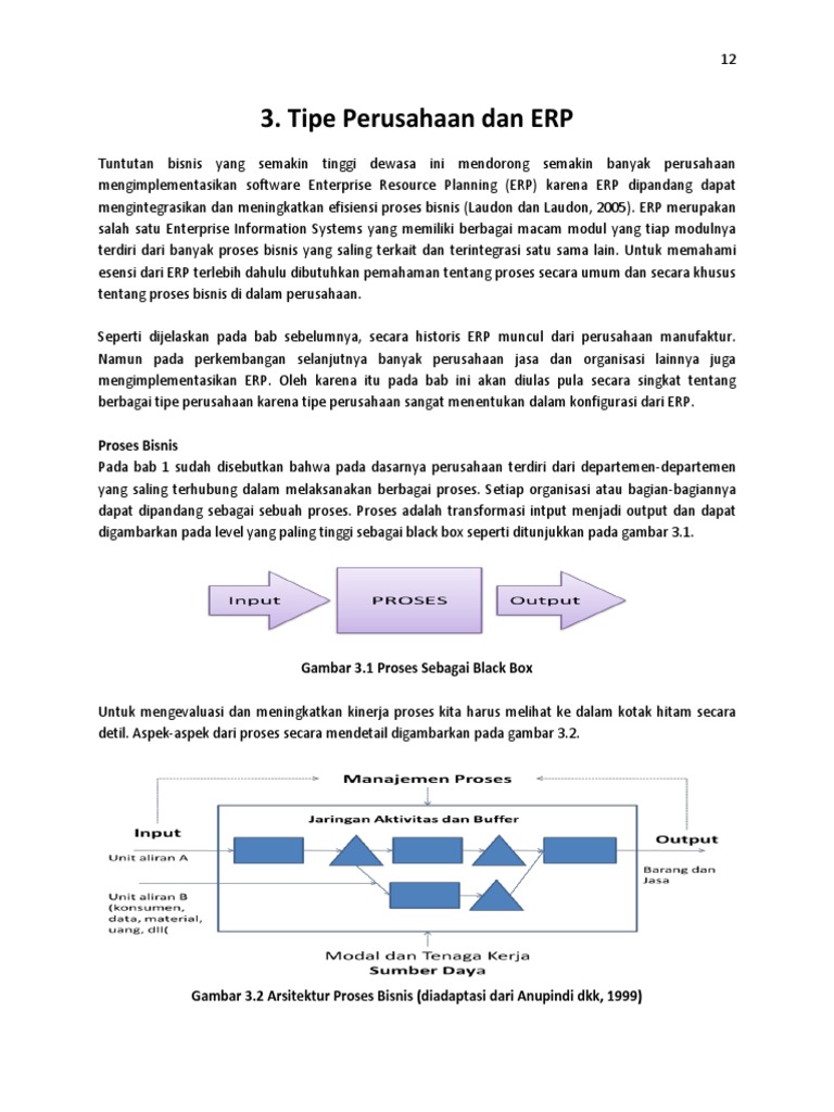 3 Proses Bisnis Tipe Perusahaan Buffer Resource Strategy ERPpdf