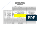Don Bosco Institute of Technology-MMS Time Table (Mid Term Exam) Feb-Mar 2014 (Mms Ii and Mms Iv Sem)
