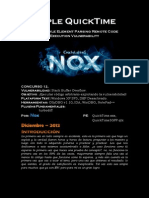 Exploit (Apple QuickTime 7.7.2) (TeXML Style Stack Buffer Overflow) (Heap Spraying) Por Nox