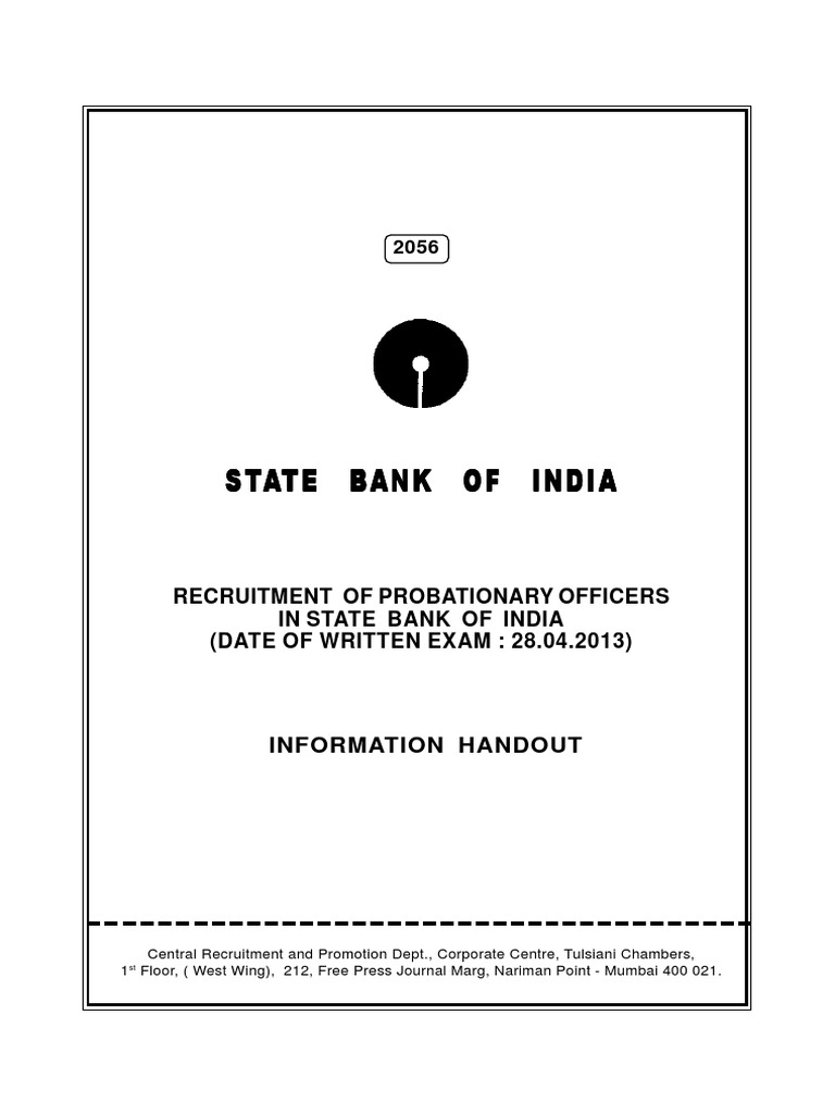 form for sbi po 2013 form for sbi po 2013