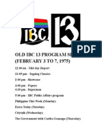 Old Ibc 13 Program 1975