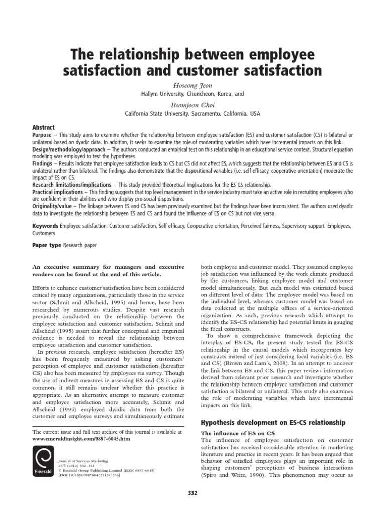 A study on employee job satisfaction questionnaire picture