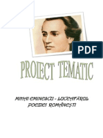 0 Proiect Tematic Mihai Eminescu