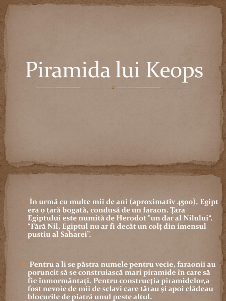 Piramida Lui Keops 2 | PDF