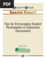 Tips for Encouraging Student in Classroom