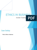 Ethics in Business: Insider Trading Case