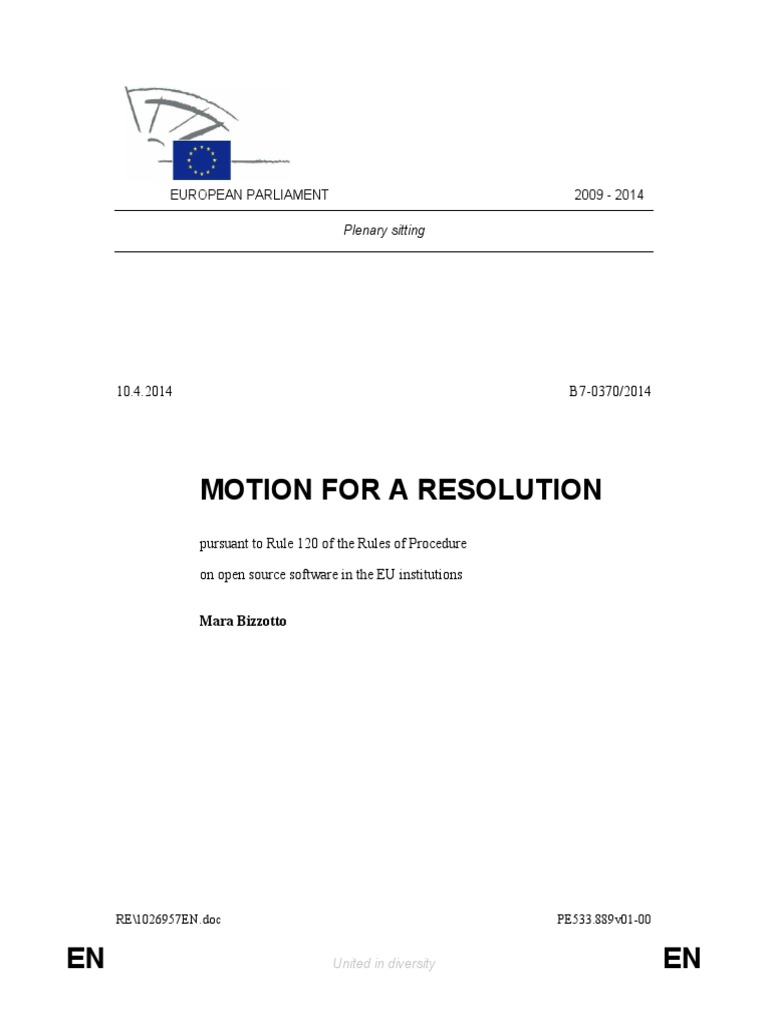 Open Source Software in EU Institutions | PDF
