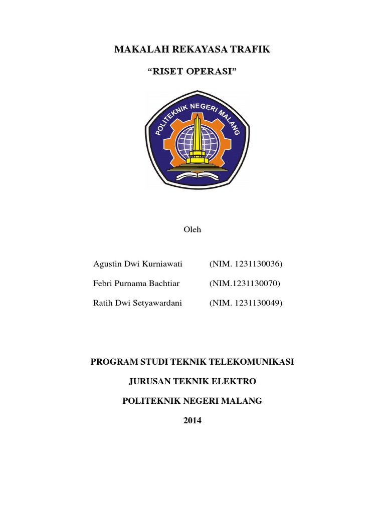Makalah Riset Operasi | PDF | Komputer