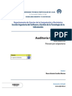 Auditoría Informática: Departamento de Ciencias de La Computación y Electrónica