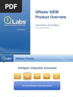 QRadar SIEM Product Overview Presentation