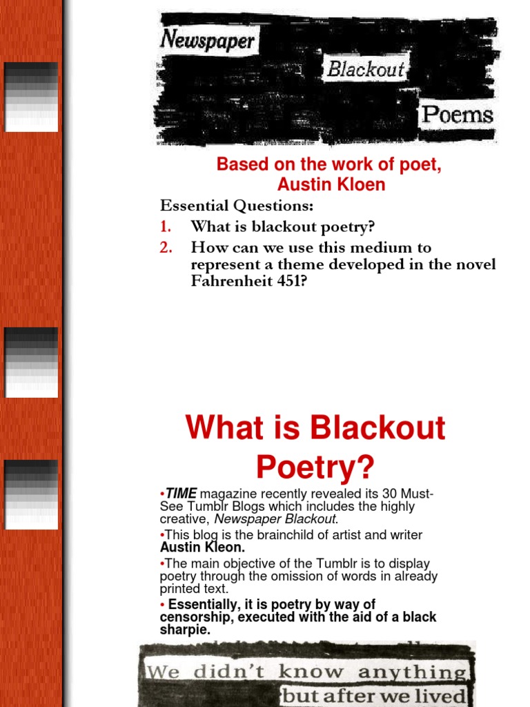 PDF] Newspaper Blackout by Austin Kleon eBook